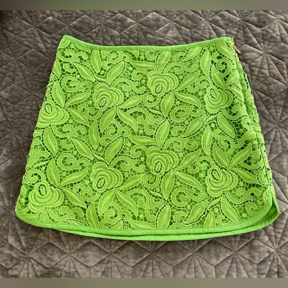 Juicy Couture Green Mini Skirt Y2K crochet